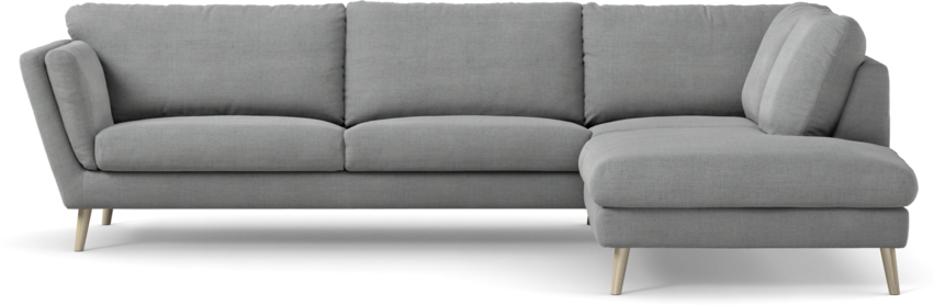 Madison Lux - 3-sits soffa med divan höger - Grå