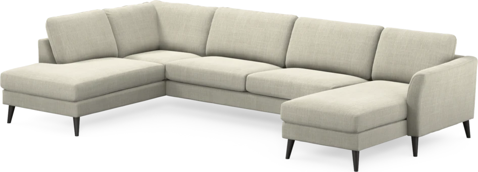 Bridge - 3-sits soffa med divan vänster och schäslong höger - Beige