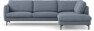Madison Lux - 3-sits soffa med divan höger - Blå