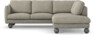Madison - 2-sits soffa med divan höger - Vit