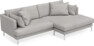 Harper - 4-sits med schäslong XL höger - Vit