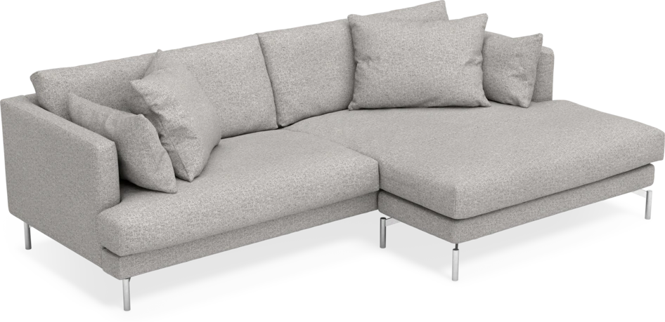 Harper - 4-sits med schäslong XL höger - Vit