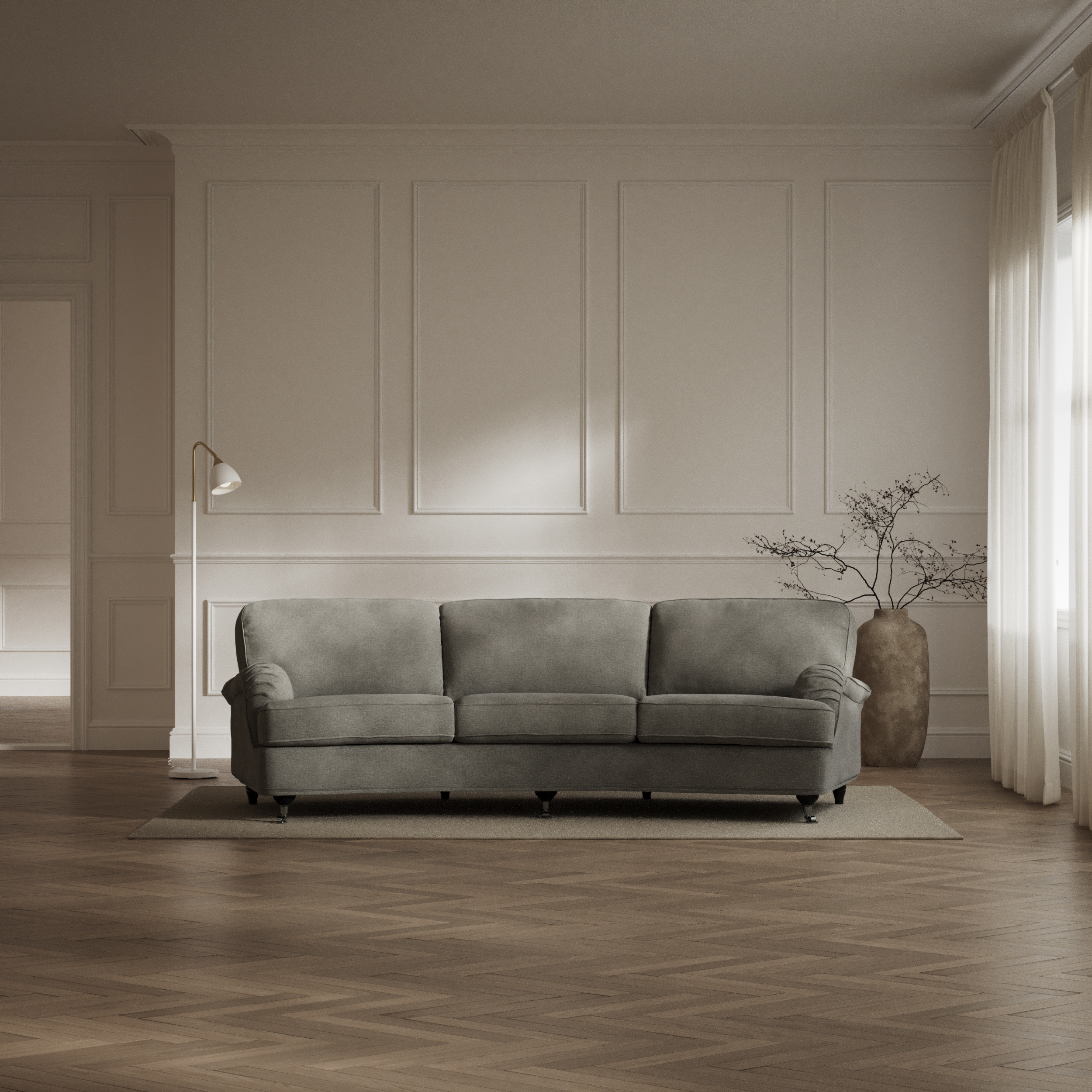 Oxford - 3-sits soffa svängd - inspiration