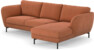 Madison - 2-sits soffa med schäslong höger - Orange