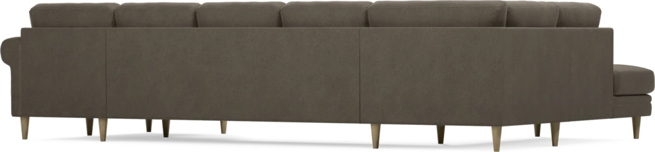 Eden - 3-sits soffa med divan vänster och schäslong höger - Brun