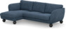 Madison Lux - 2-sits soffa med schäslong vänster - Blå