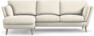 Madison Lux - 2-sits soffa med schäslong vänster - Vit