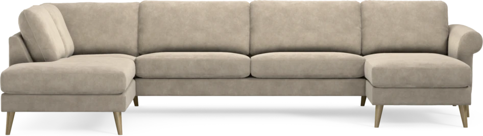 Bridge - 3-sits soffa med divan vänster och schäslong höger - Beige