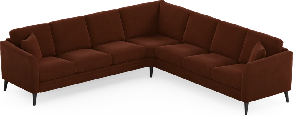 Eden - Hörnsoffa, 3+3-sits - Orange