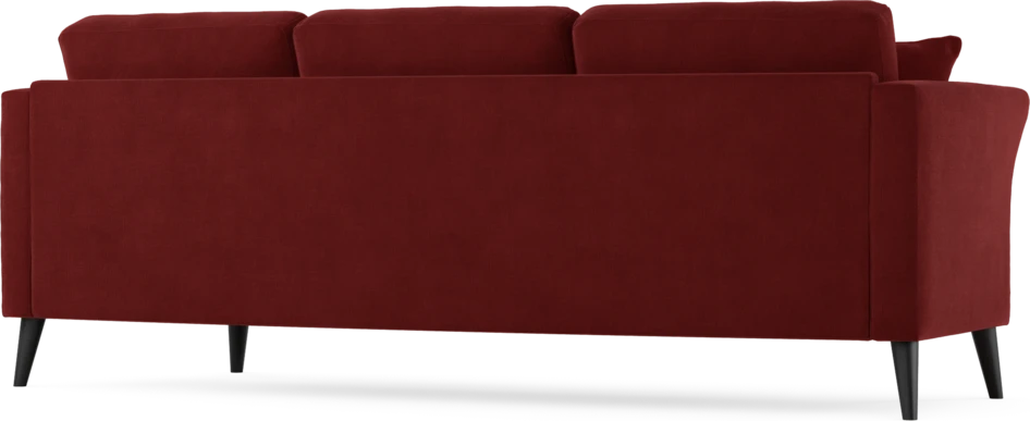 Eden - 3-sits soffa svängd - Röd