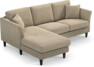 Eden - 2-sits soffa med schäslong - Beige