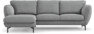 Madison Lux - 2-sits soffa med schäslong vänster - Grå