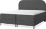 Roma Family - Förvaringssäng, dubbelsäng med bäddmadrass och slät sänggavel - Grå