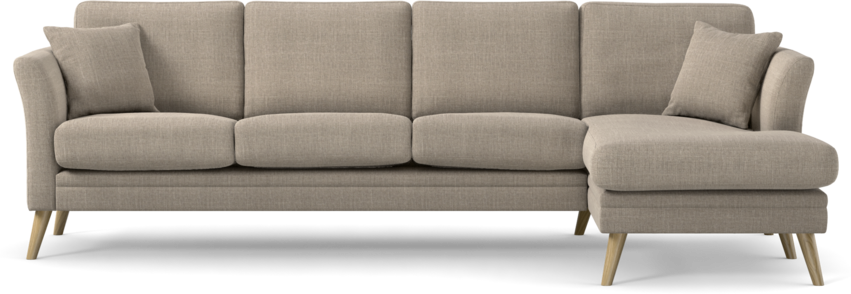 Eden - 3-sits soffa med schäslong - Beige
