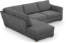 Friday - 2,5-sits soffa med divan vänster - Grå