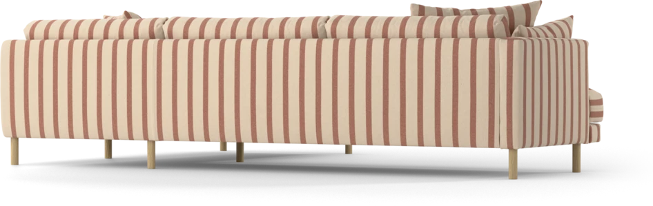 Harper - 3-sits soffa med divan höger - Flerfärgad