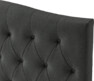 Delux Välvd - Sänggavel, 90-210 cm - Grå