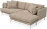 Harper - 4-sits med schäslong XL höger - Brun
