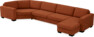 Nevada - 4-sits soffa med cosy hörn vänster och schäslong höger - Röd