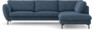 Madison Lux - 3-sits soffa med divan höger - Blå