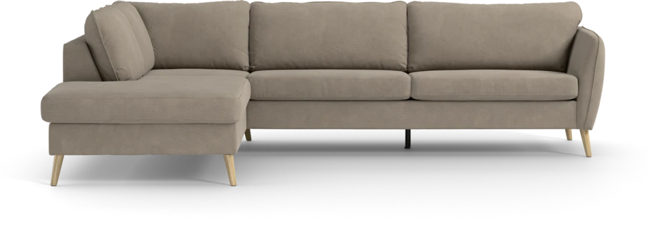 County - 2,5-sits soffa med divan vänster - Beige