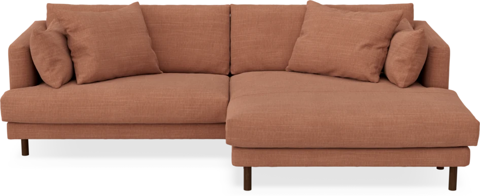 Harper - 4-sits med schäslong XL höger - Orange