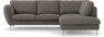 Madison - 2-sits soffa med divan höger - Brun