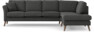 Eden - 3-sits soffa med divan - Svart