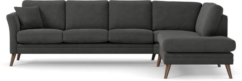 Eden - 3-sits soffa med divan - Svart