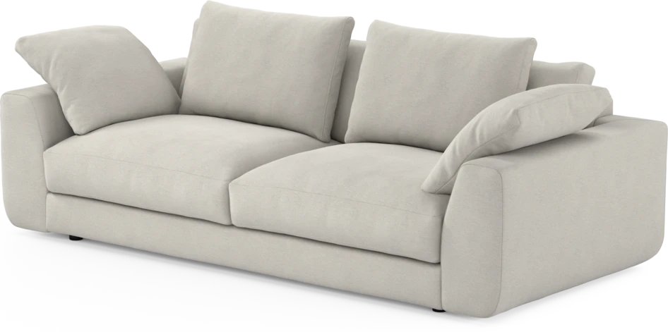 Amie - 3-sits soffa - Vit