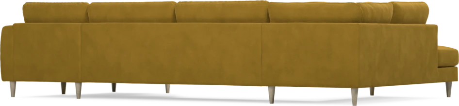Bridge - 3-sits soffa med divan vänster och schäslong höger - Gul