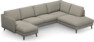 Madison Lux - 2-sits soffa med schäslong vänster och divan höger - Grå