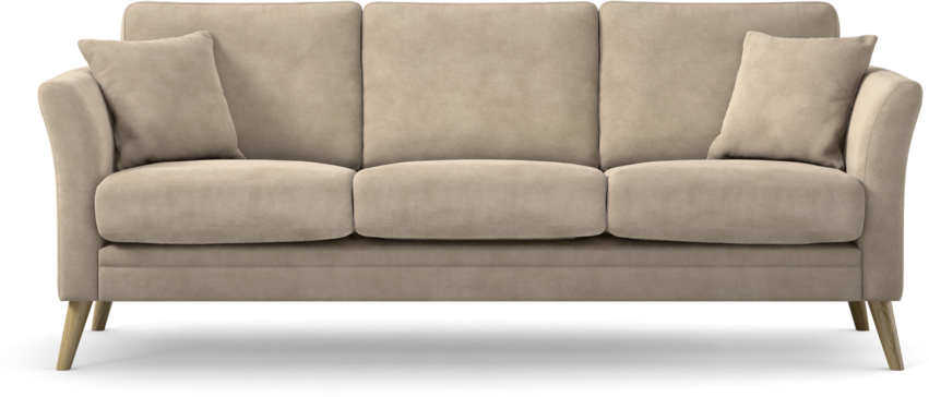 Eden - 3-sits soffa - Brun