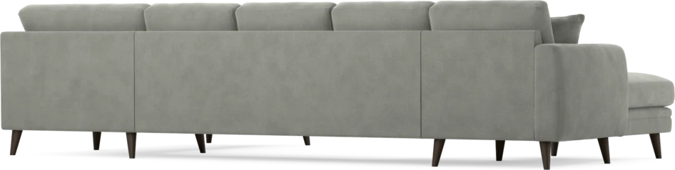 Eden - 3-sits soffa med schäslong vänster och divan höger - Grå